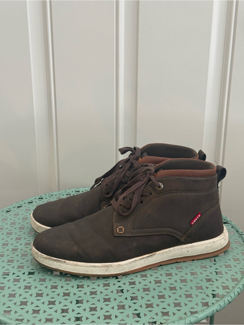NWOT Levi's Men's Goshen 2 Waxed Synthetic Leather lace-up Boots -10.5